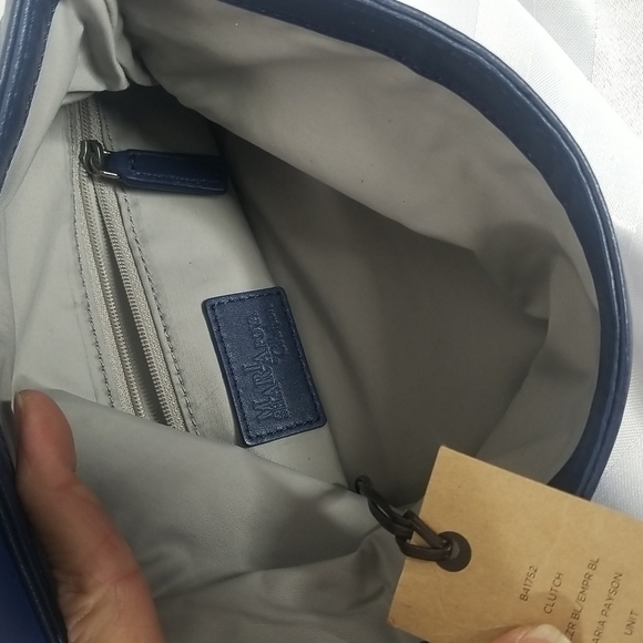 COLE HAAN "MARIA SHARAPOVA CLUTCH IN BLUE - Picture 4 of 8